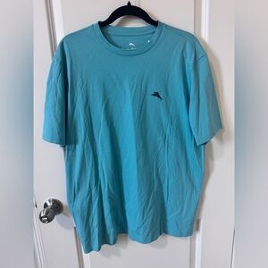 NWT Size Small Tommy Bahama Turquoise Short Sleeve Tee
